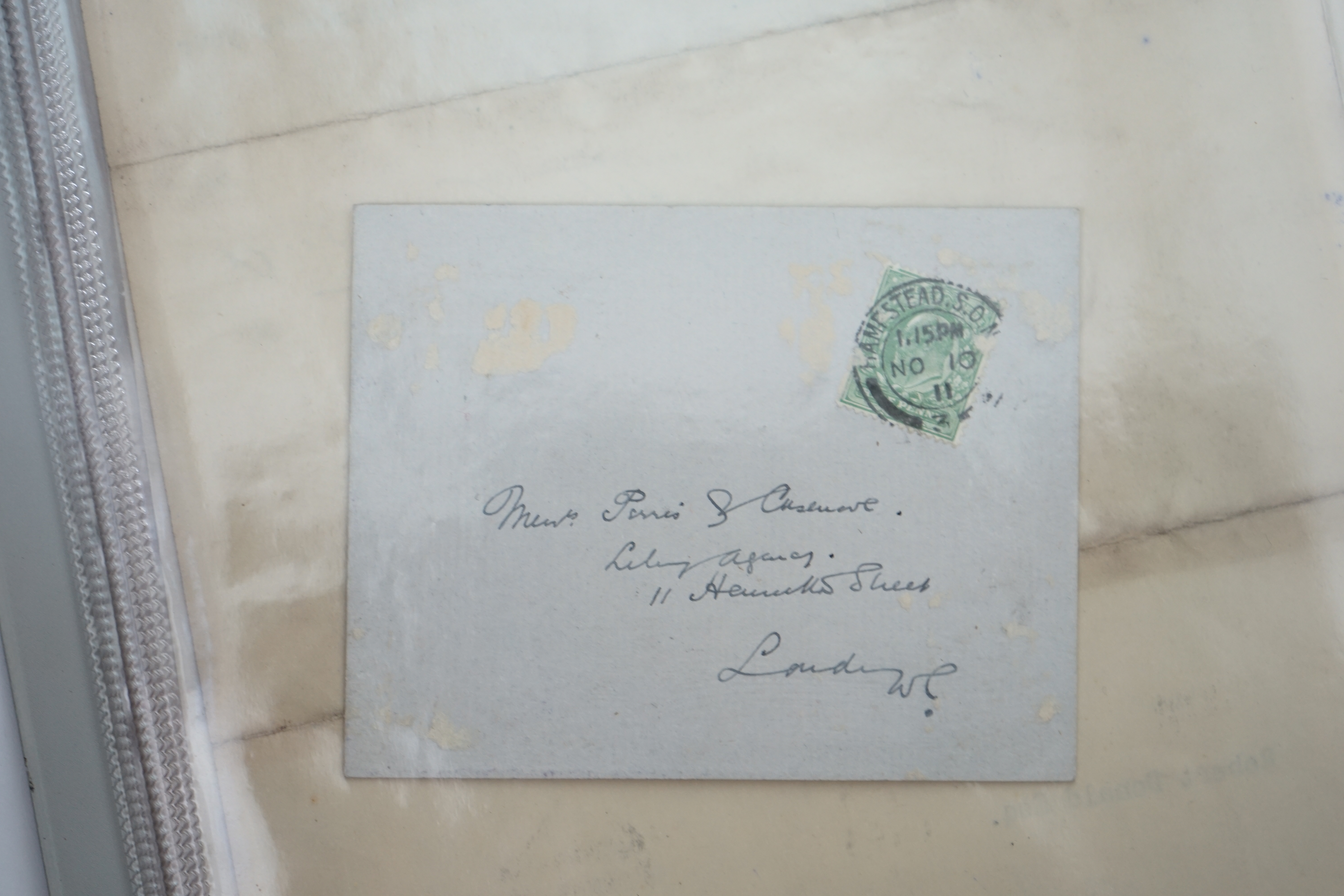 A collection of 14 autograph letters from British Prime Ministers, 1767-1912, with a signed photograph of David Lloyd George and a card from H G Wells, 1911